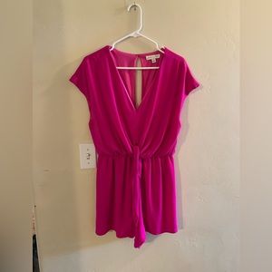 Hot pink romper!